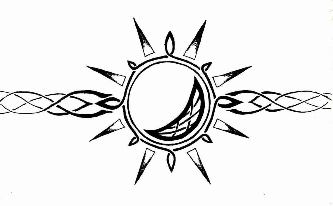 Images For > Tribal Full Moon Drawing
