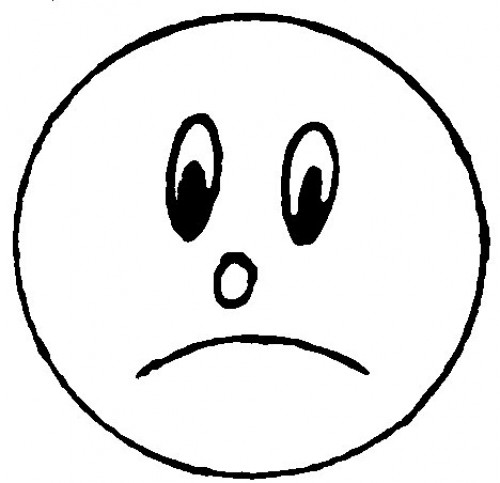sad faces Colouring Pages