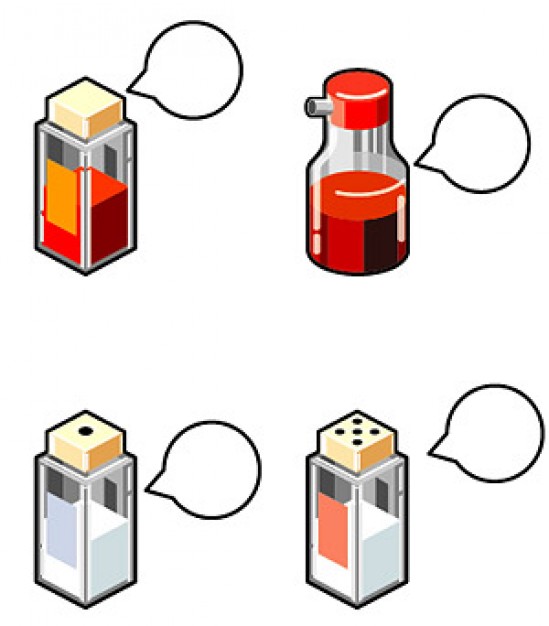 Seasoning bottle Vector material | Download free Vector