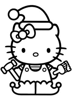 Hello Kitty Colouring Pages