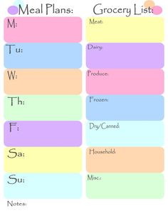 Weekly Meal Planner