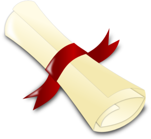 Graduation Scroll Clipart