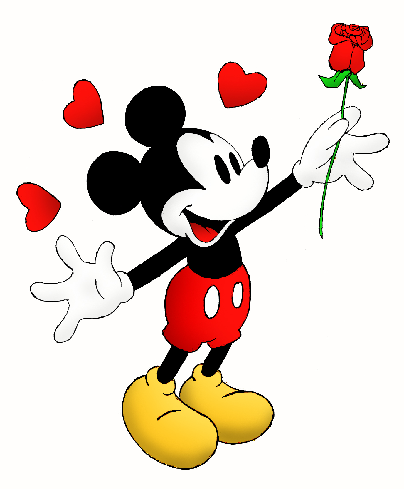 Color drawing to print : Famous characters - Walt Disney - Mickey ...