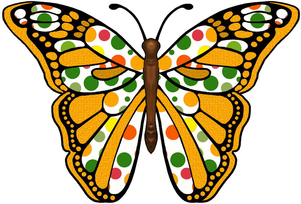 ArtbyJean - Paper Crafts: BUTTERFLIES - Green, Orange and Yellow ...