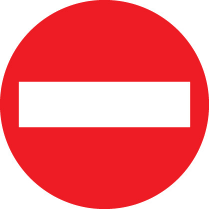 No Entry Road Sign | SSP Print Factory