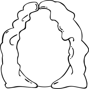 Empty head clipart facing left