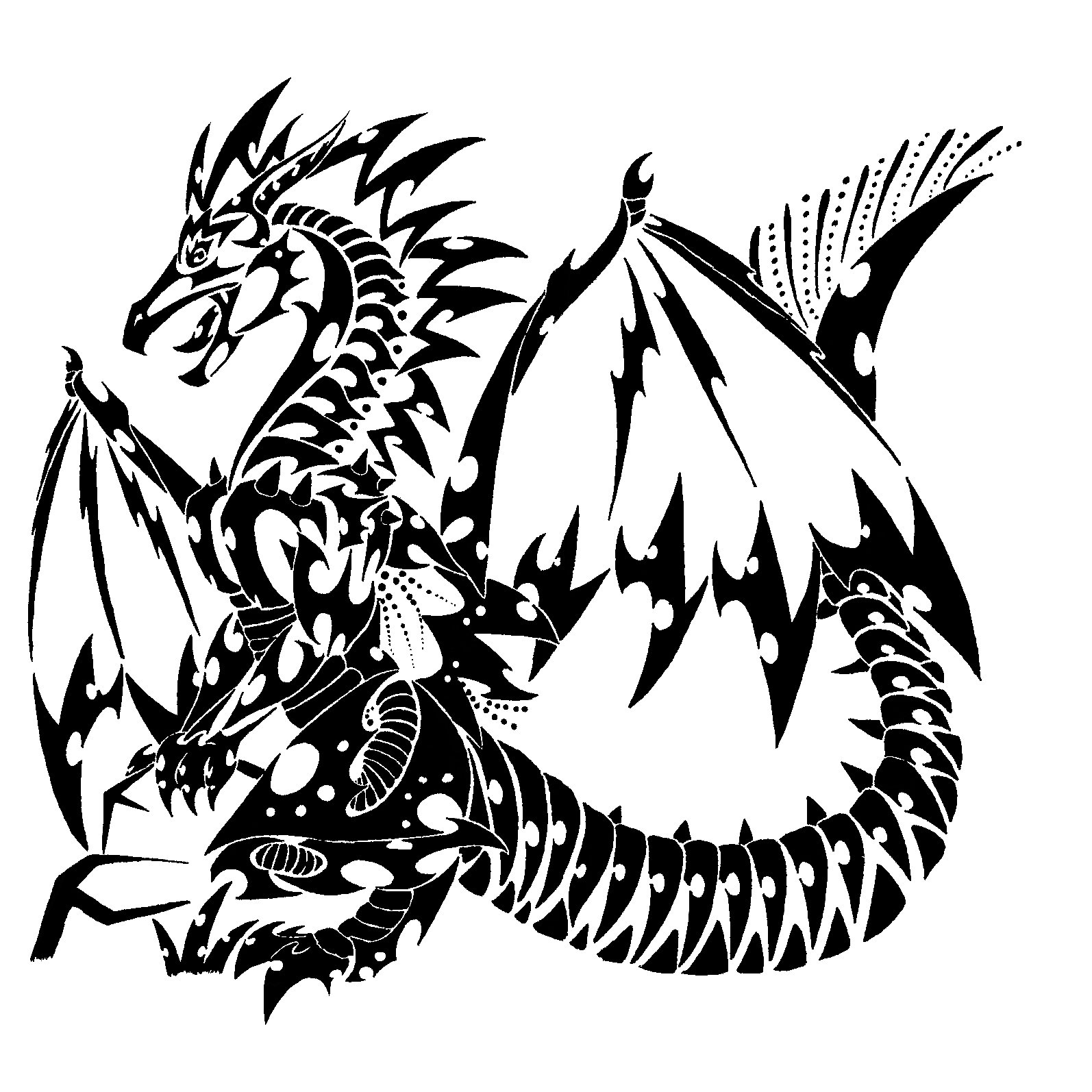 Pentagram Dragon by daisyamnell on DeviantArt