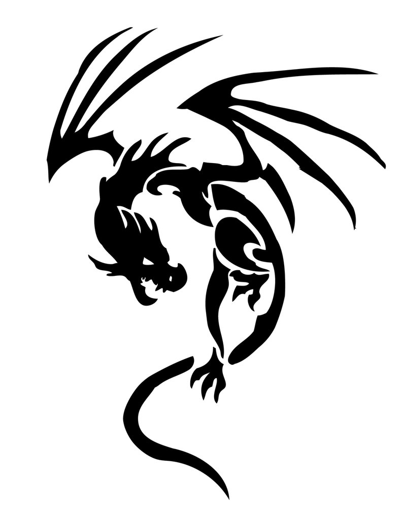 Dragon Tribal Tattoos - ClipArt Best