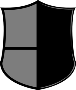 Black Shield Clip Art - vector clip art online ...