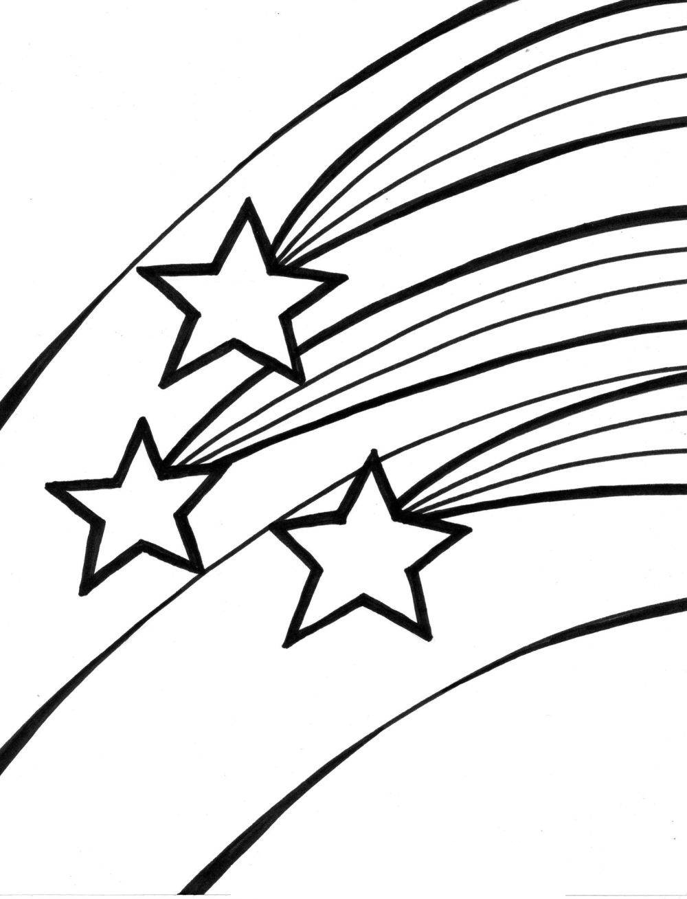 Shooting Star Coloring Pages - AZ Coloring Pages