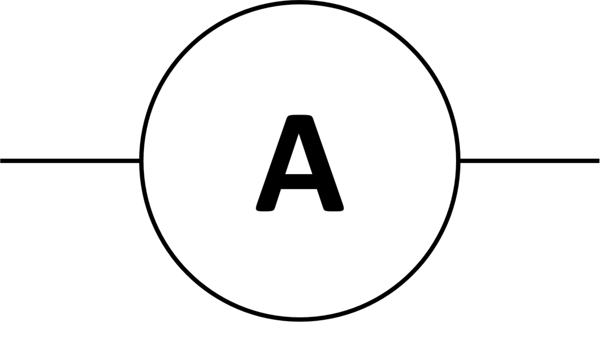 Component: ammeter symbol Micro Ammeter Symbol Analog Ammeter ...