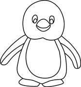 Penguin Outline Clipart