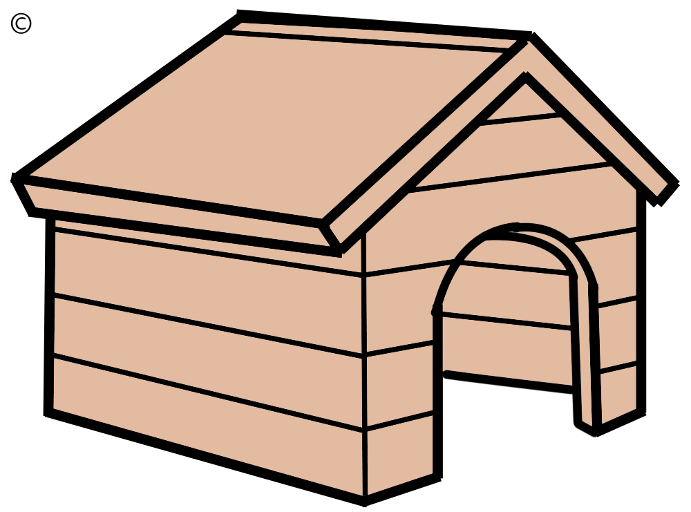 Dog boarding clipart cartoon