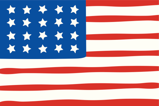 Drawing Of Us Flag Graphic Clip Art, Vector Images & Illustrations ...