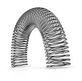 Metal spring clip art