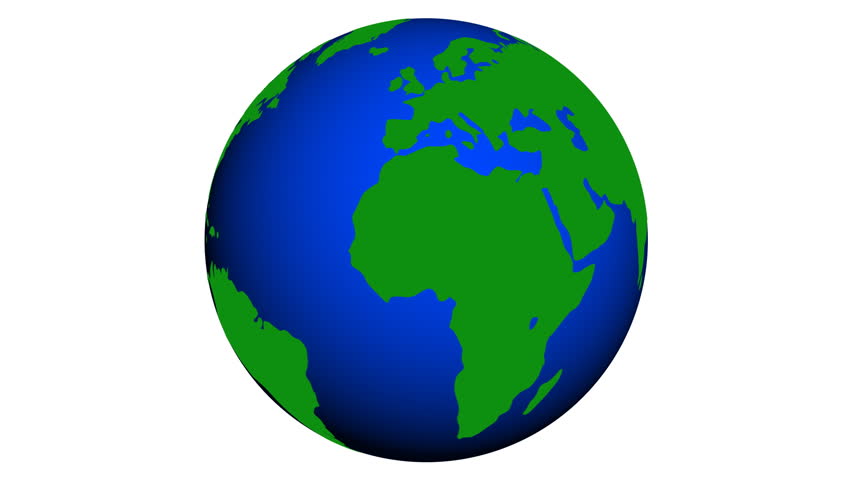 Hand Drawn Earth Spinning. Loop-ready Hand Drawn Animation Of ...