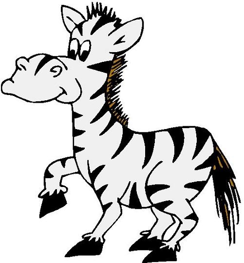 Zebra Outline Clipart