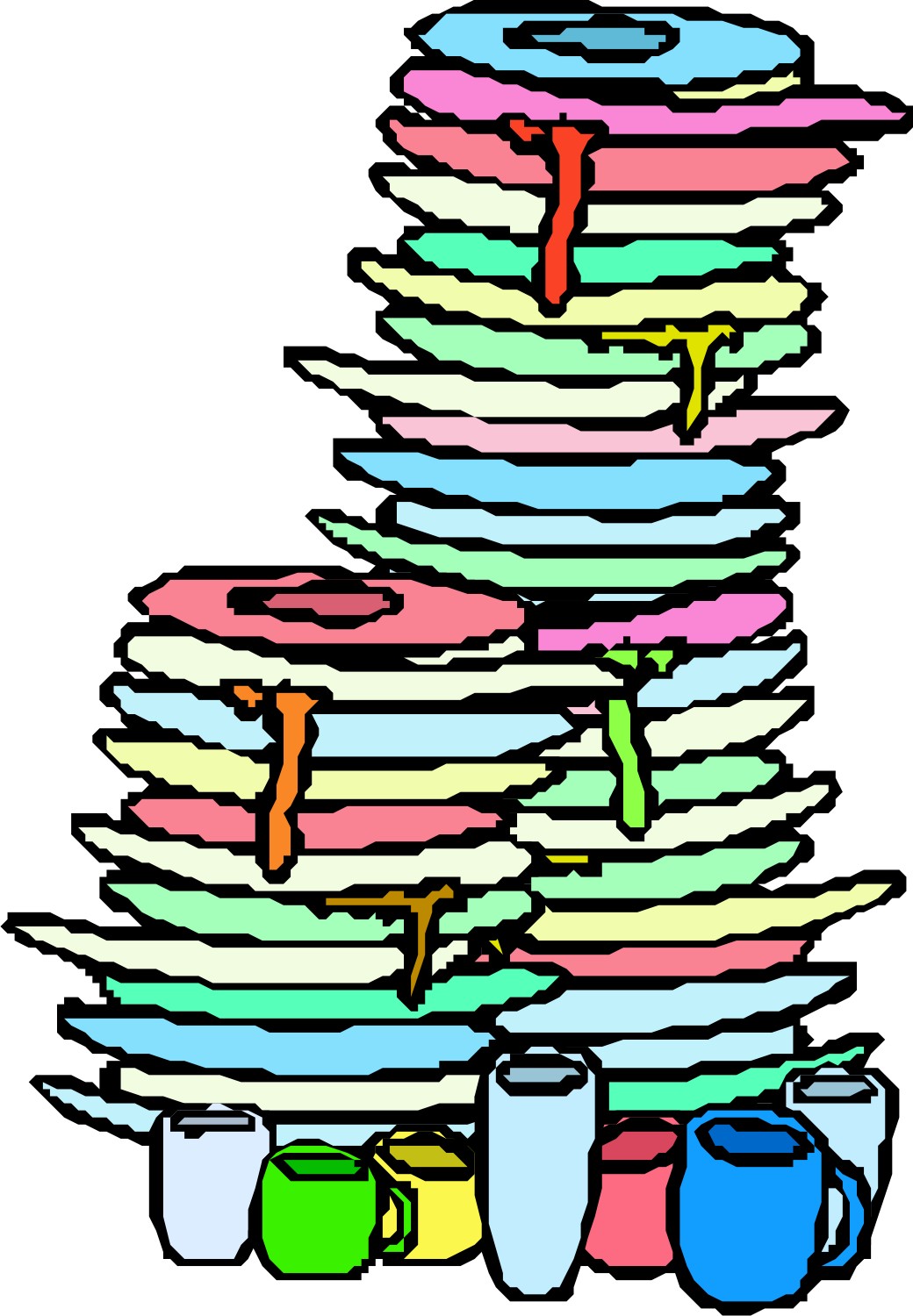 Clean Dishes Clipart