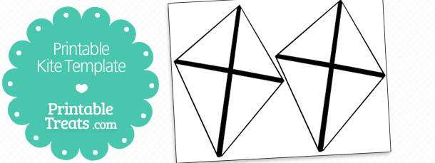 Printable Kite Template — Printable Treats.com