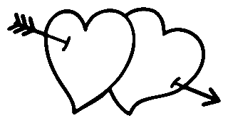 Double Hearts : Metal Wall Art | Old West Metal Silhouette Art ...
