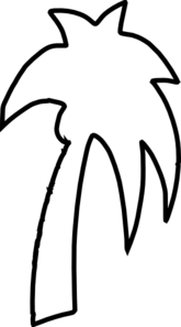 Tree clipart with outline