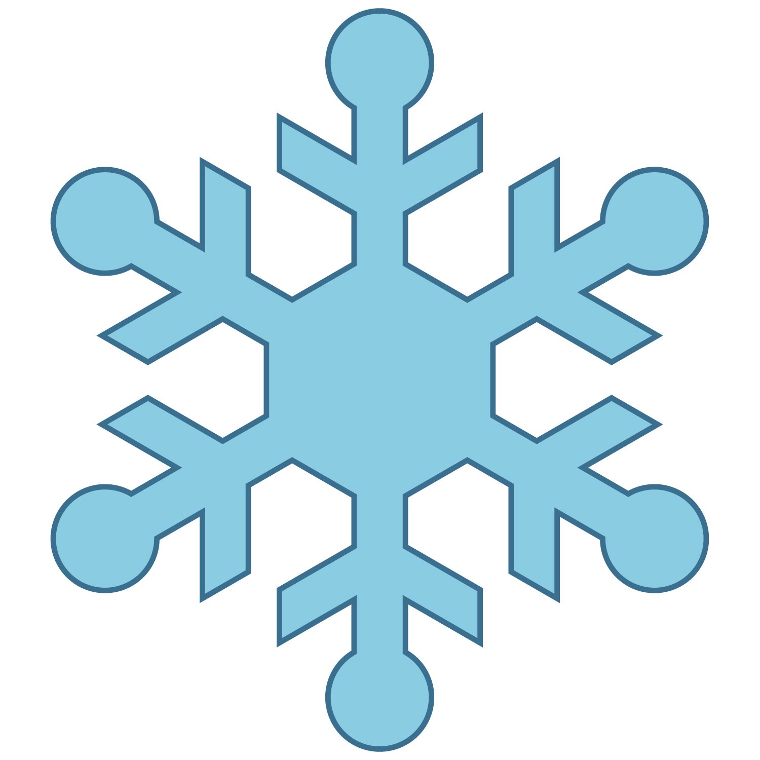 Clip Art Snow Flakes - Tumundografico