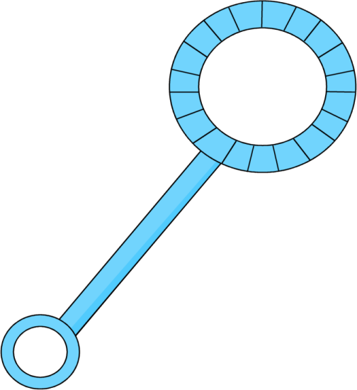 Blue, Graphics and Bubble wands