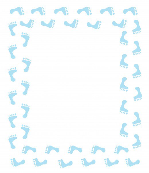 Pink Baby Border Clipart