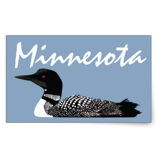 State Bird Of Minnesota The Common Loon Stickers | Zazzle