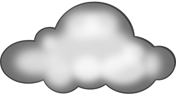 Gray And White Cloud Clipart