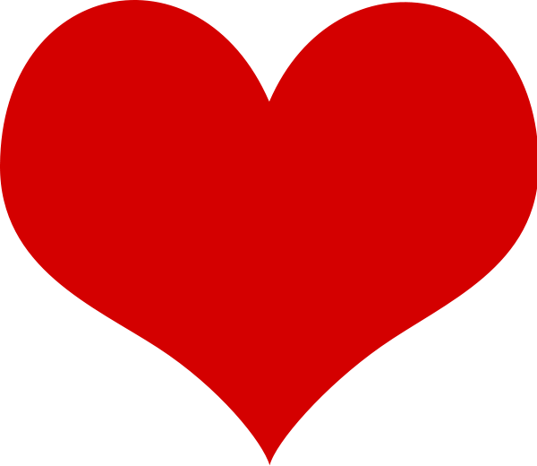 Heart medium 600pixel clipart, vector clip art