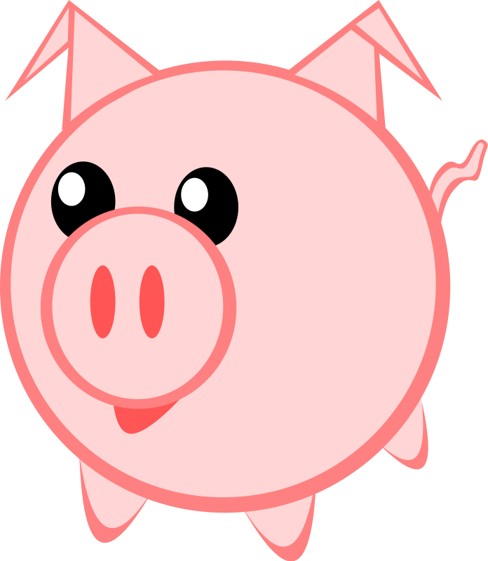 Free Cute Little Pig Clip Art