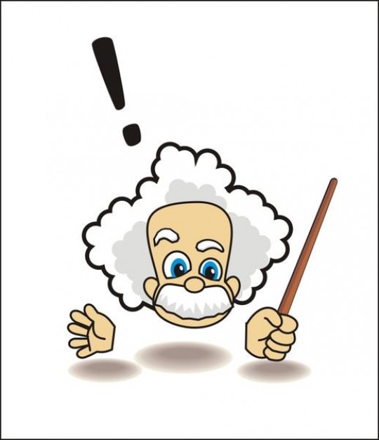 Albert einstein cartoon vector | Download free Vector