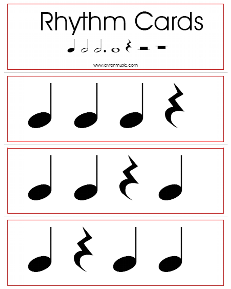 Printable Music Note Flashcards