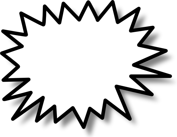 Star Callout Clip Art - vector clip art online ...