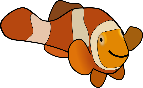 Clown Fish clip art Free Vector