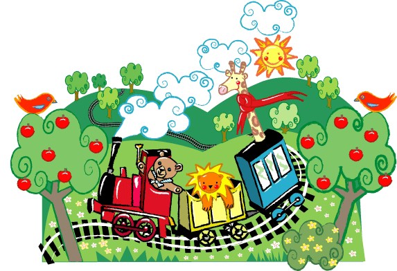 Choo-Choo Train Mural| Nursery Train Mural| Baby Boy Nursery Wall ...