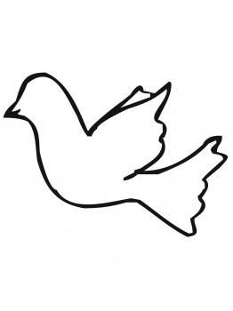 Flying Canary Bird Outline coloring page | Super Coloring