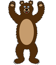 Friendly Cartoon Bear