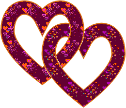 Hearts All A-Glitter - Animated Interlocking Hearts with Paint ...