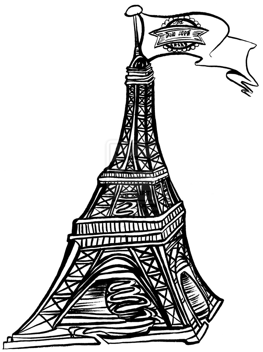 834 views Eiffel Tower Concept no 2.