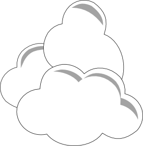 Weather Clouds clip art Free Vector