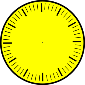 Clock Face Hands Clip Art