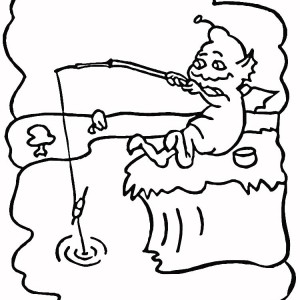 Fishing Pole : Sleepy Fisher. Fishing In The North. Fishing Pole.