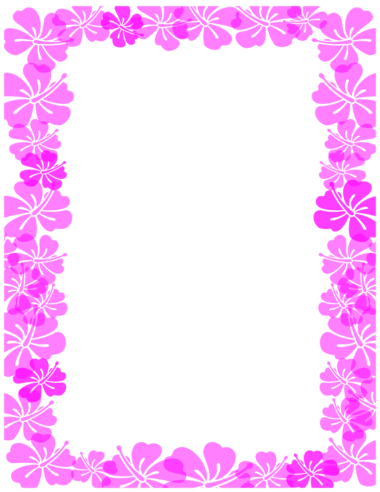 Free Borders and Clip Art | Downloadable Free Hibiscus Themes