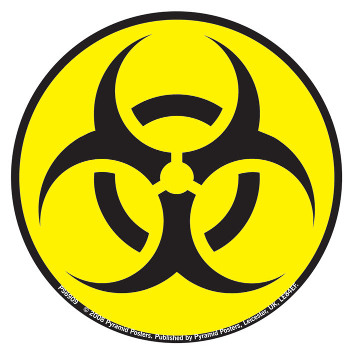 TOXIC WASTE - symbol - sticker