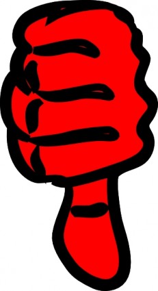 Thumbs Down clip art Vector clip art - Free vector for free download