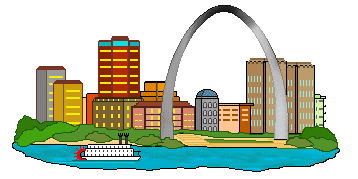 Famous city clip art and skylines of New York St. Louis and San ...