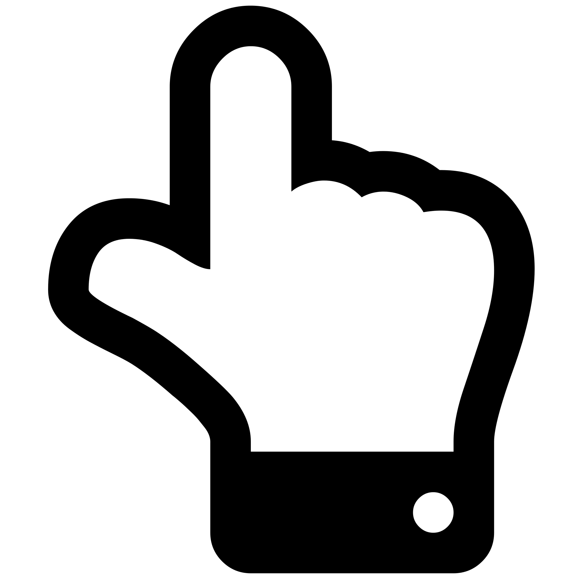 File:Hand up font awesome.svg