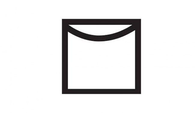 Laundry symbols on clothes labels